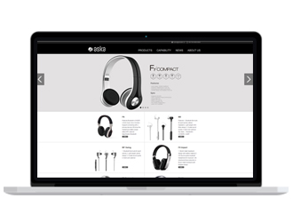 耳机品牌外贸商城 品牌网站建设 西班牙语网站