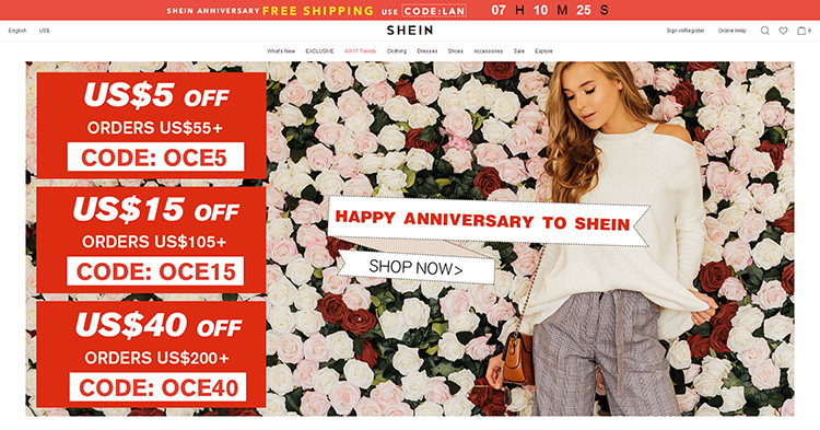 不同凡想的外贸独立网站——Shein.com外贸独立站成功的背后
